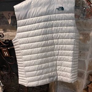 The North Face White Puffer Vest
